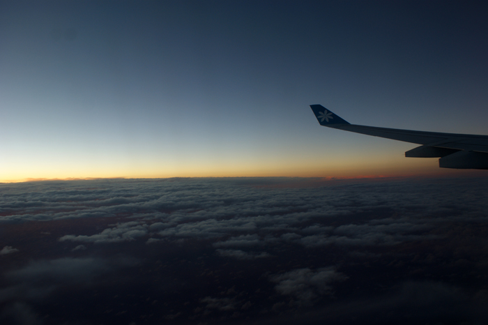 Französisch Polynesien: Der Flug 2014
